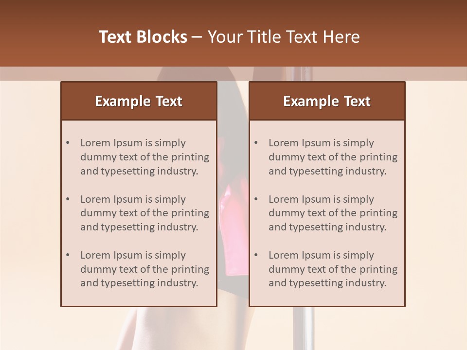 Lingerie Indoors Image PowerPoint Template