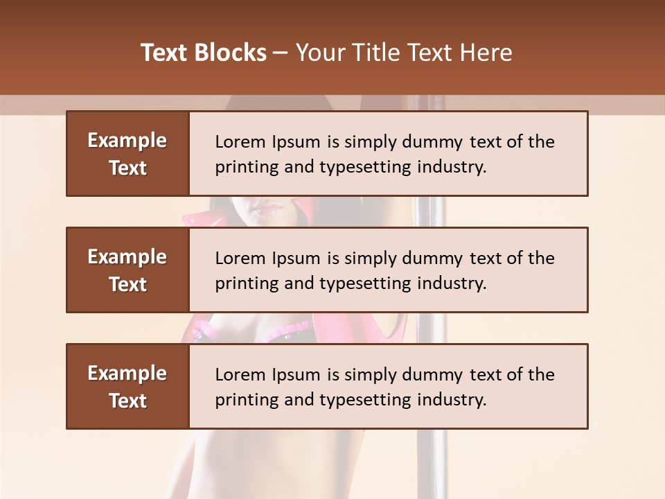 Lingerie Indoors Image PowerPoint Template