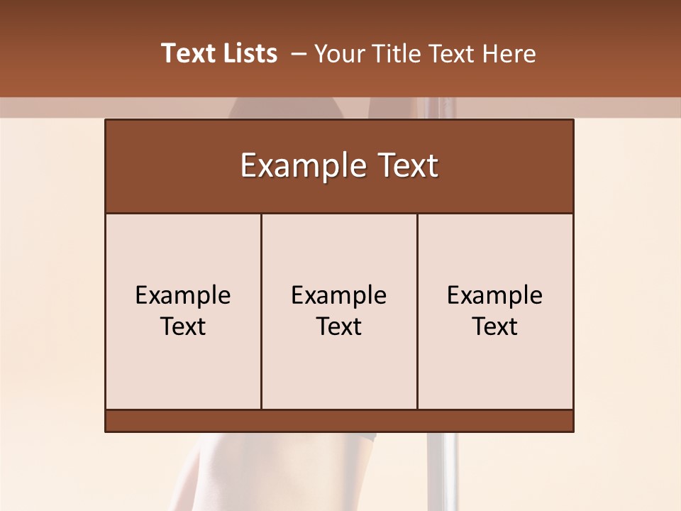 Lingerie Indoors Image PowerPoint Template