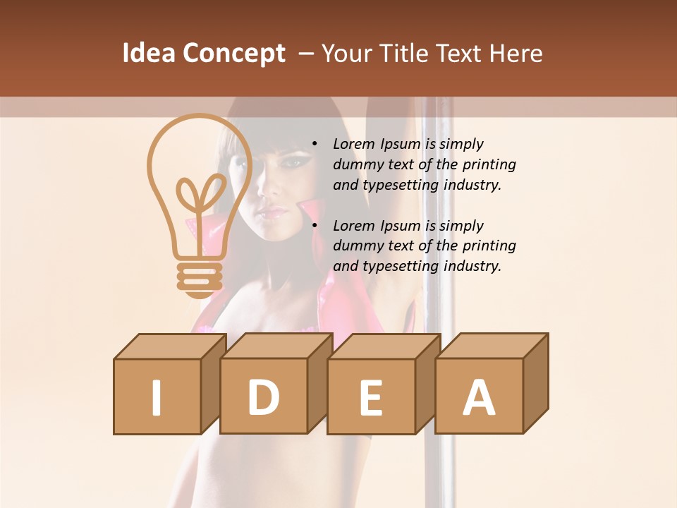 Lingerie Indoors Image PowerPoint Template