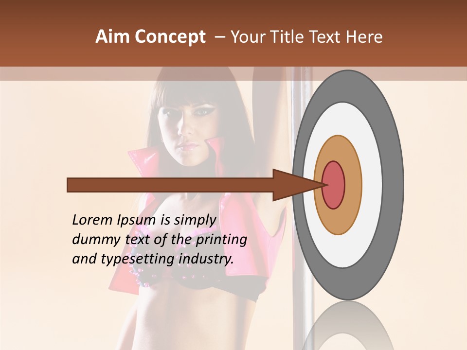 Lingerie Indoors Image PowerPoint Template