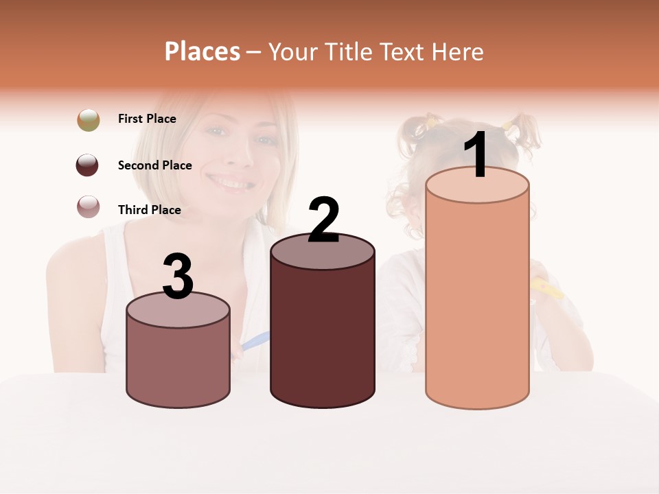 Clean Kid Stand PowerPoint Template