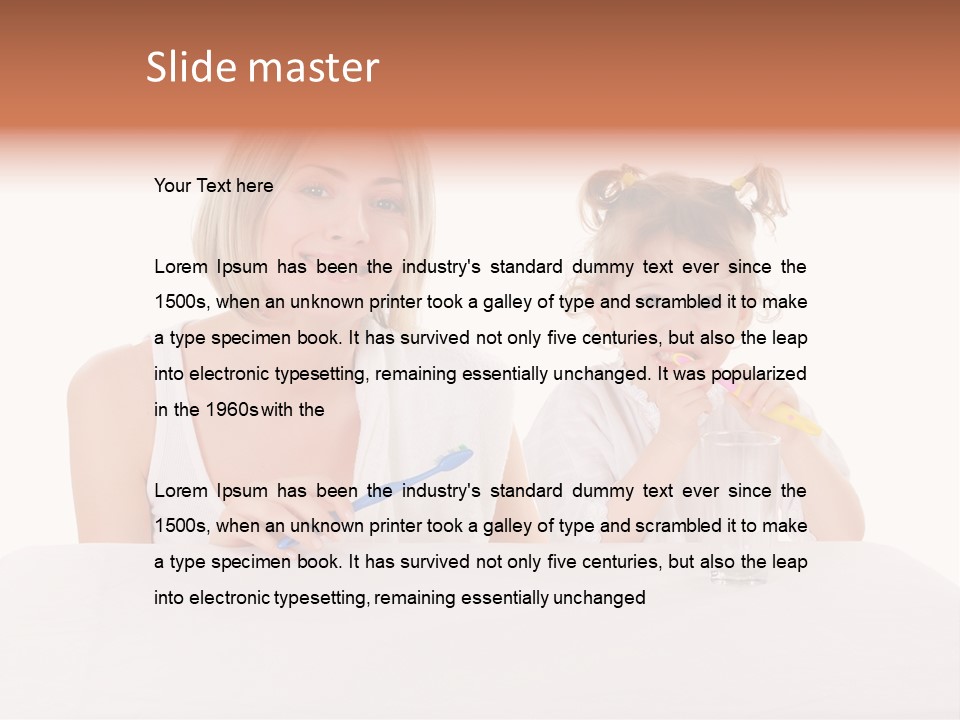 Clean Kid Stand PowerPoint Template