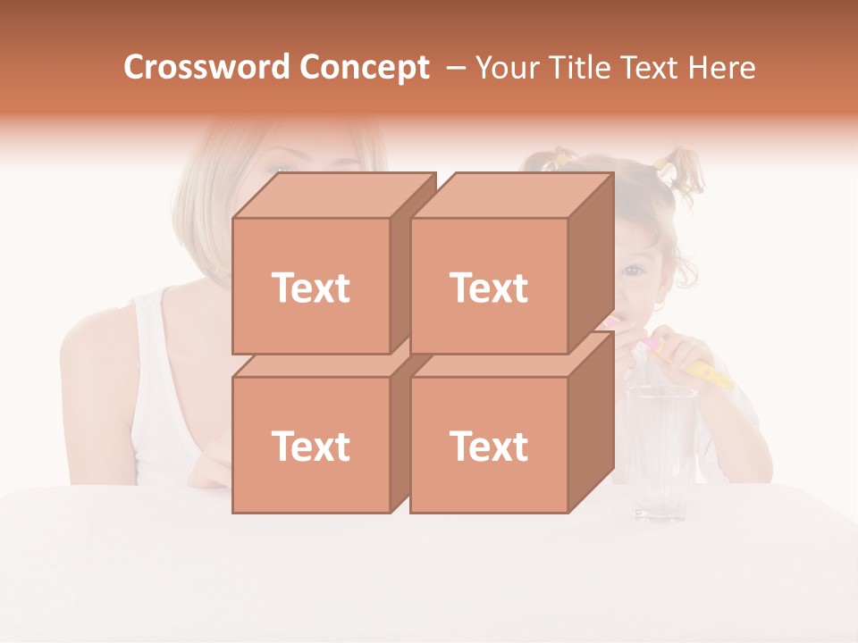 Clean Kid Stand PowerPoint Template