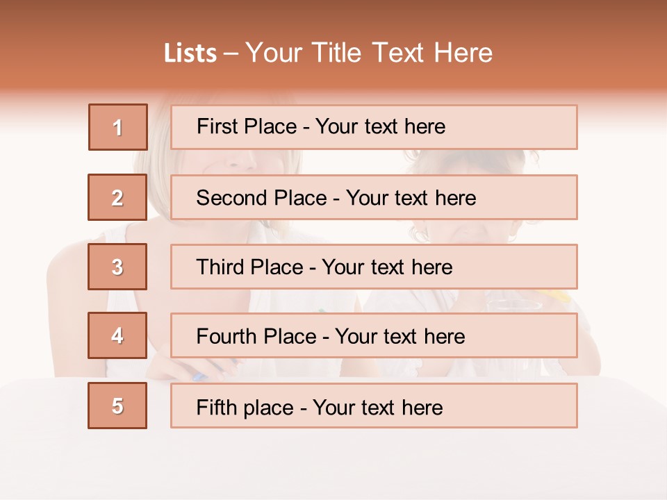 Clean Kid Stand PowerPoint Template