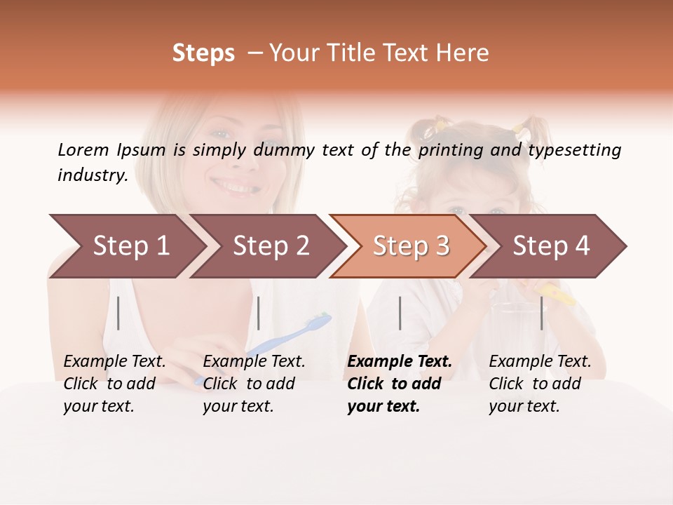 Clean Kid Stand PowerPoint Template