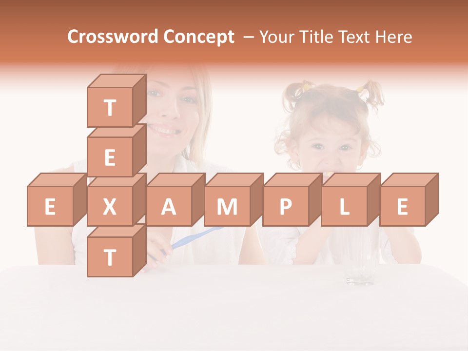 Clean Kid Stand PowerPoint Template