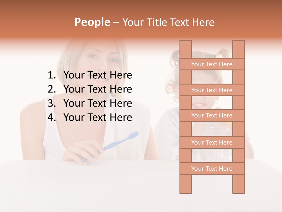 Clean Kid Stand PowerPoint Template