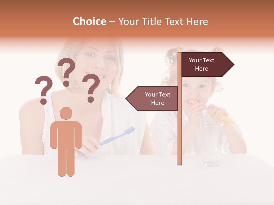 Clean Kid Stand PowerPoint Template