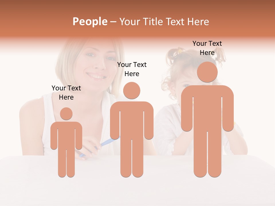 Clean Kid Stand PowerPoint Template