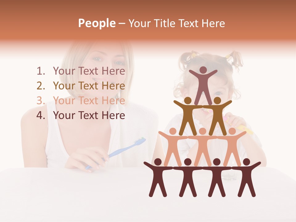 Clean Kid Stand PowerPoint Template