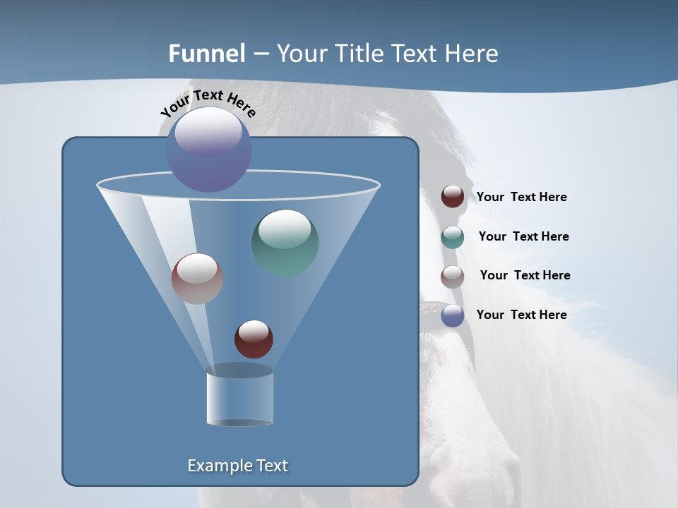 Horse Mare Face PowerPoint Template