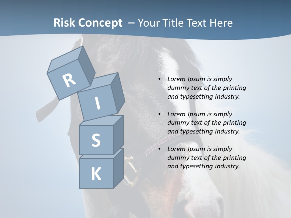 Horse Mare Face PowerPoint Template