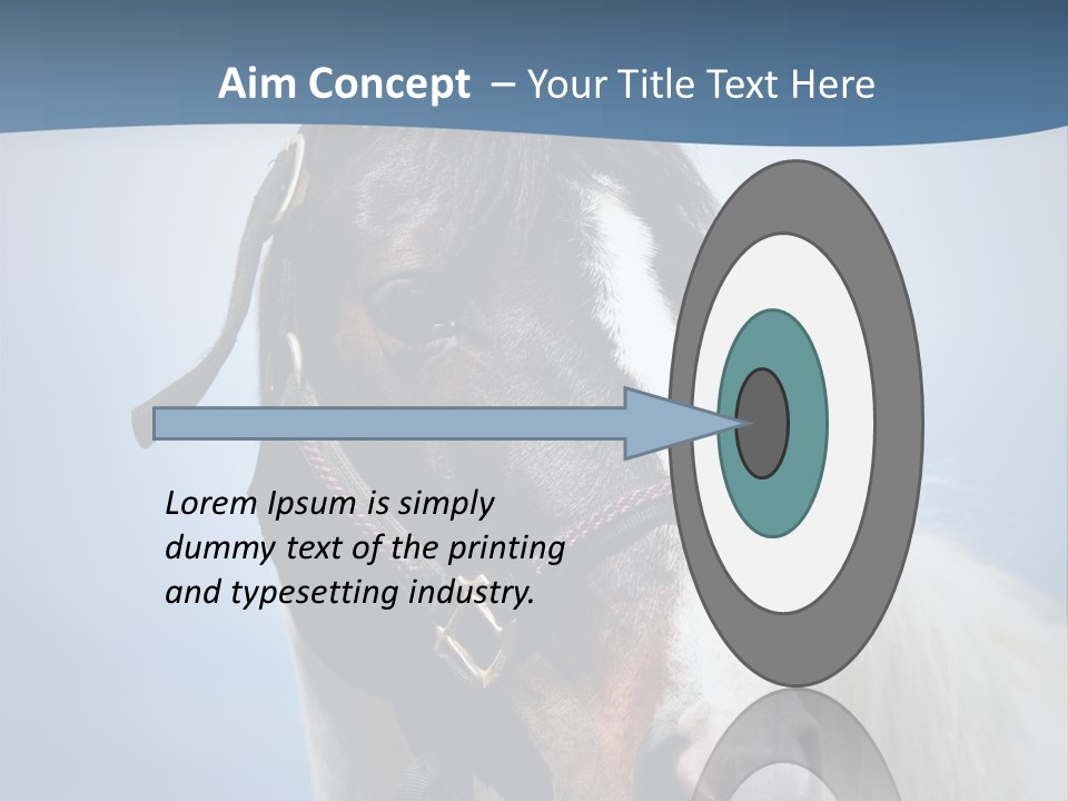 Horse Mare Face PowerPoint Template