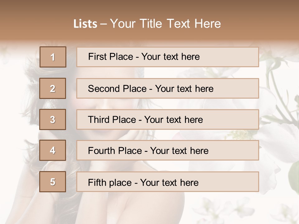 Spa Attractive Skin PowerPoint Template