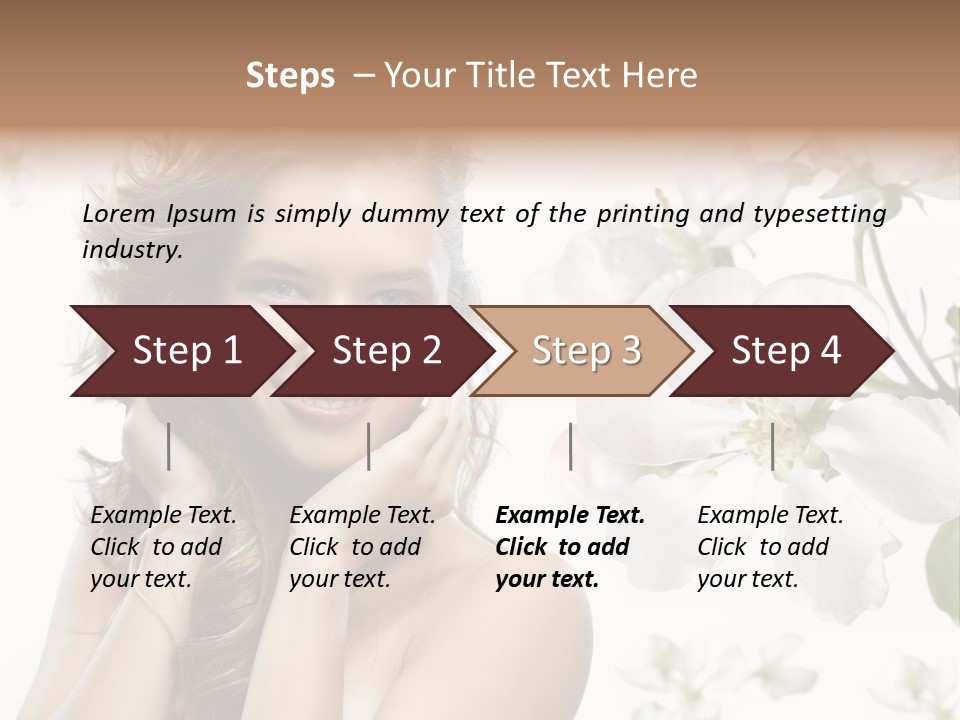 Spa Attractive Skin PowerPoint Template