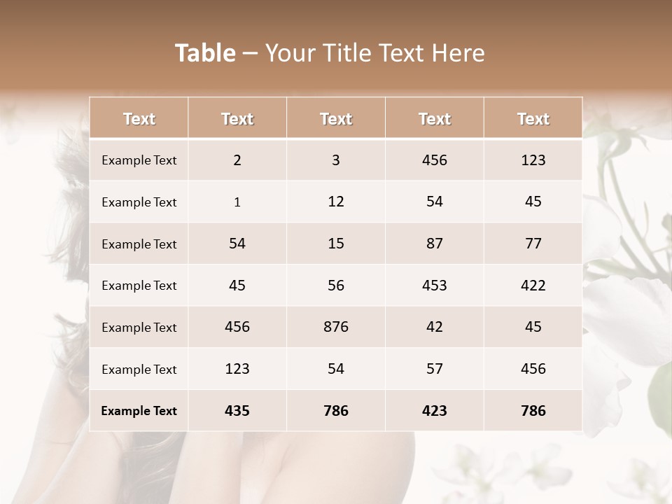 Spa Attractive Skin PowerPoint Template