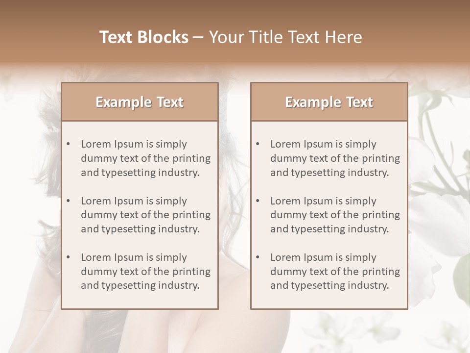 Spa Attractive Skin PowerPoint Template