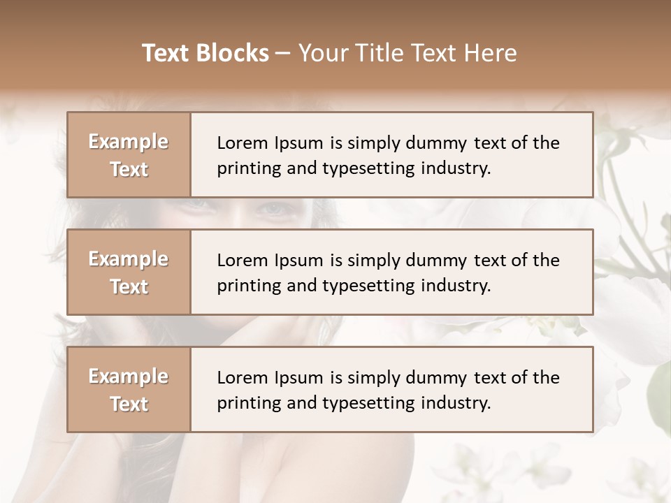 Spa Attractive Skin PowerPoint Template