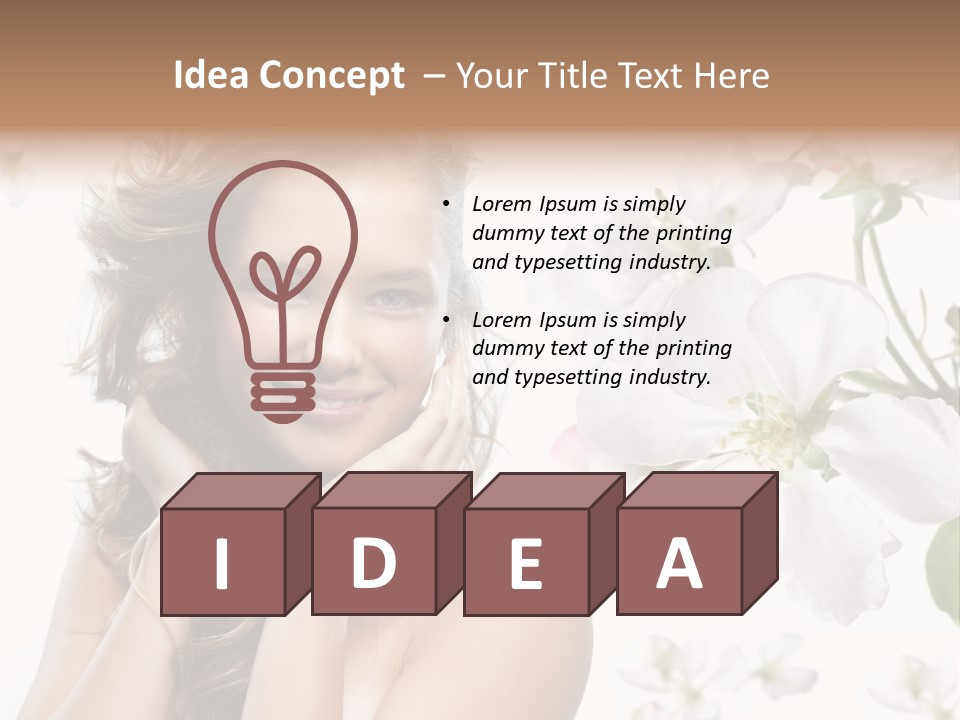 Spa Attractive Skin PowerPoint Template