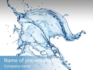 Drop Transparent Flow PowerPoint Template