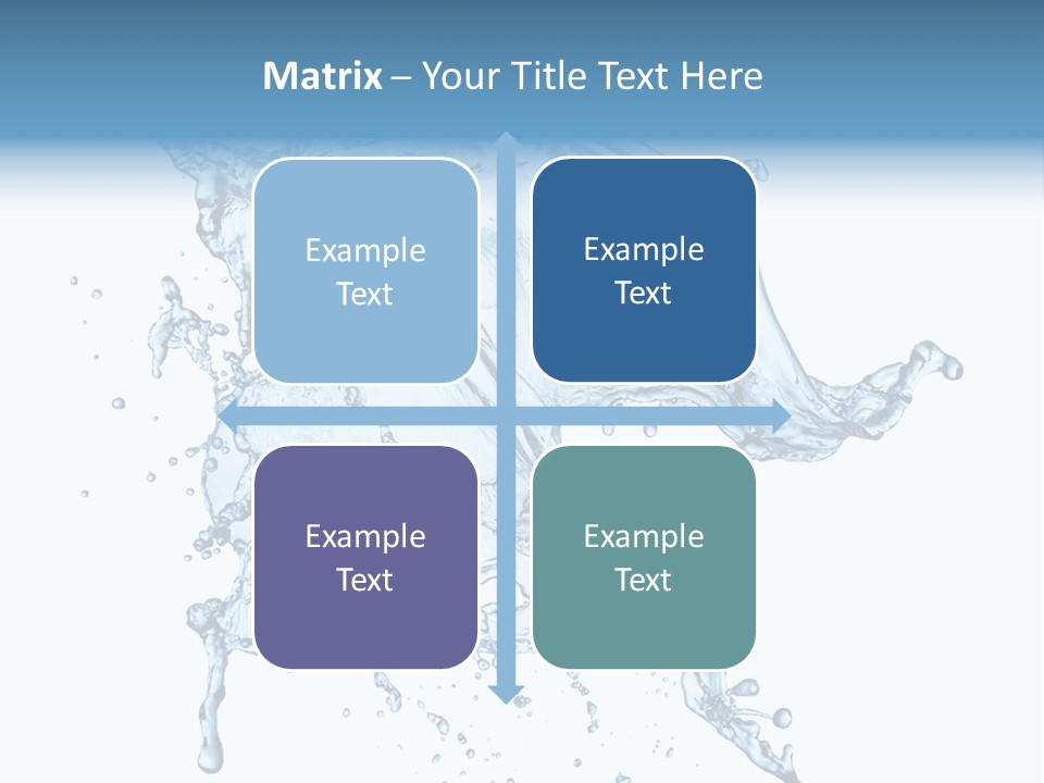Drop Transparent Flow PowerPoint Template