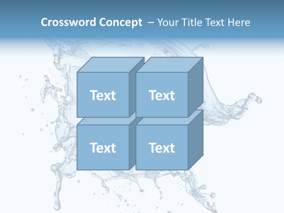 Drop Transparent Flow PowerPoint Template