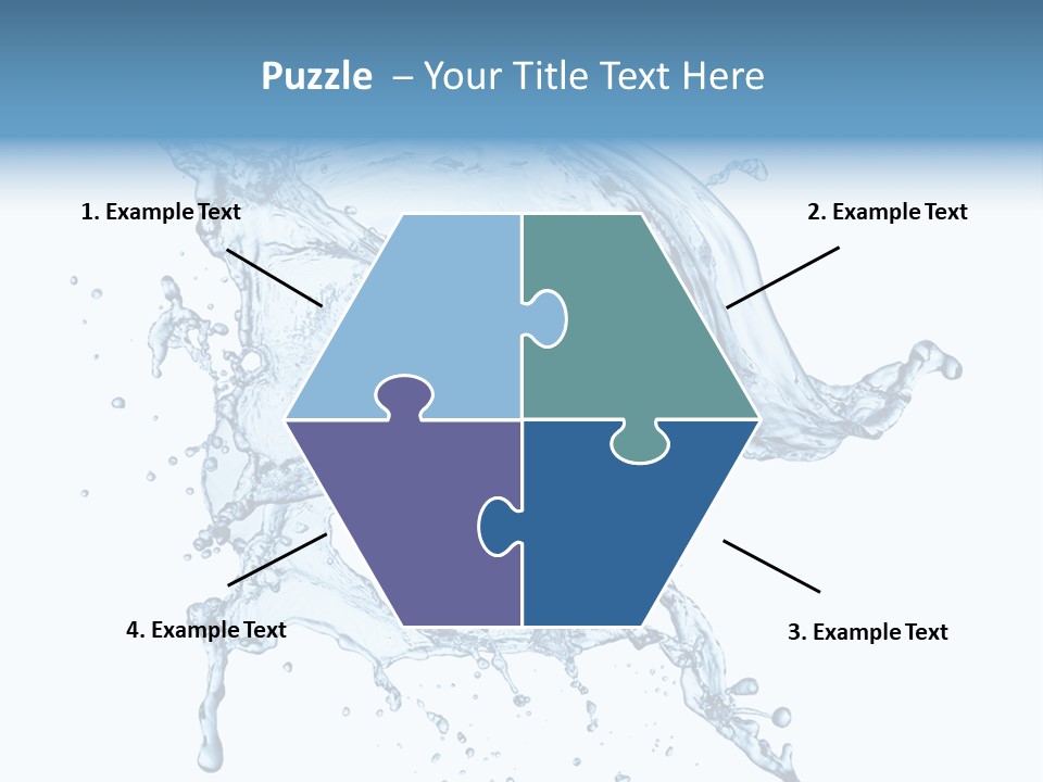 Drop Transparent Flow PowerPoint Template