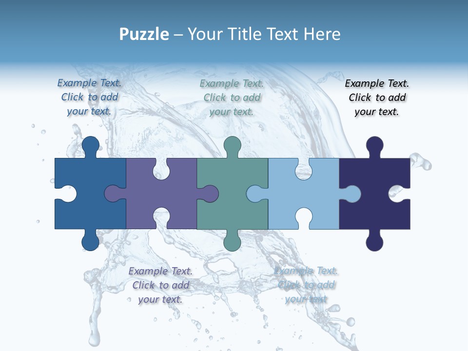 Drop Transparent Flow PowerPoint Template