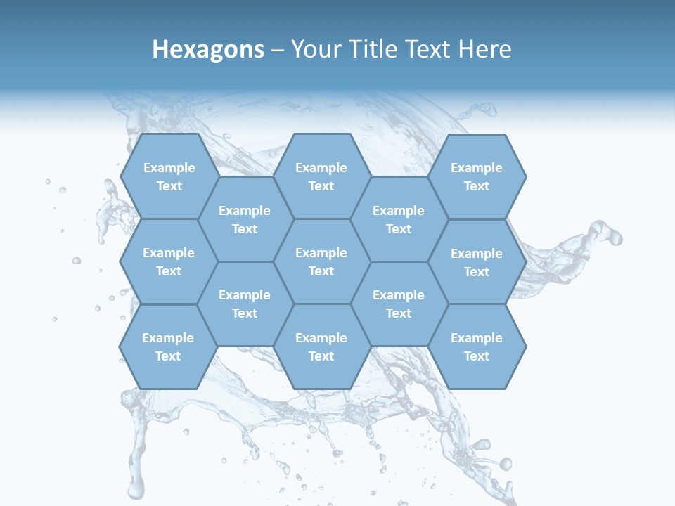 Drop Transparent Flow PowerPoint Template