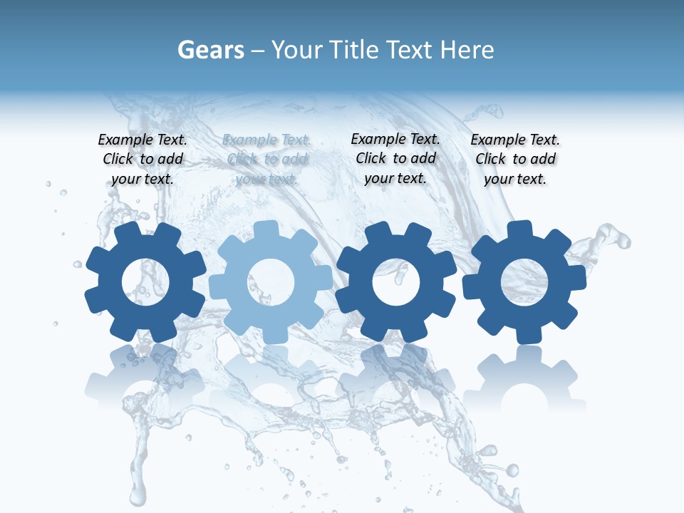 Drop Transparent Flow PowerPoint Template