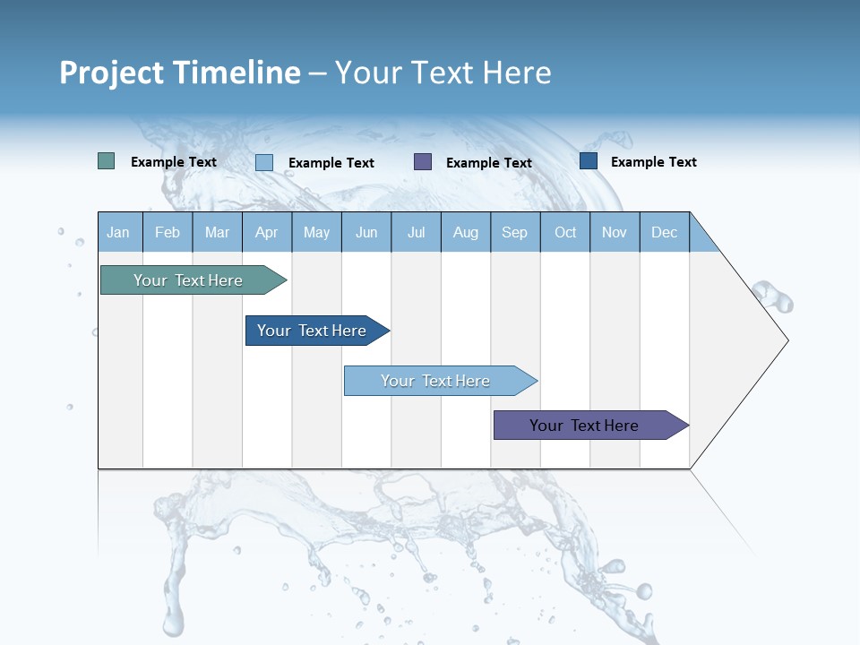 Drop Transparent Flow PowerPoint Template