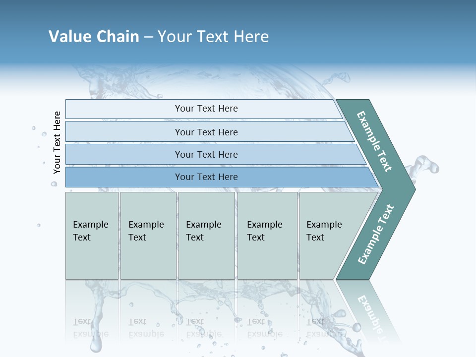 Drop Transparent Flow PowerPoint Template