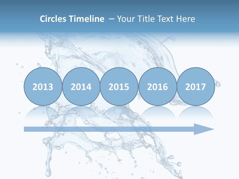 Drop Transparent Flow PowerPoint Template