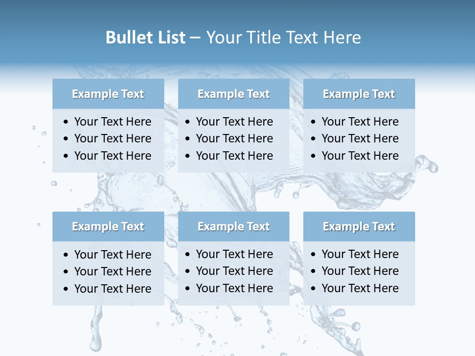 Drop Transparent Flow PowerPoint Template
