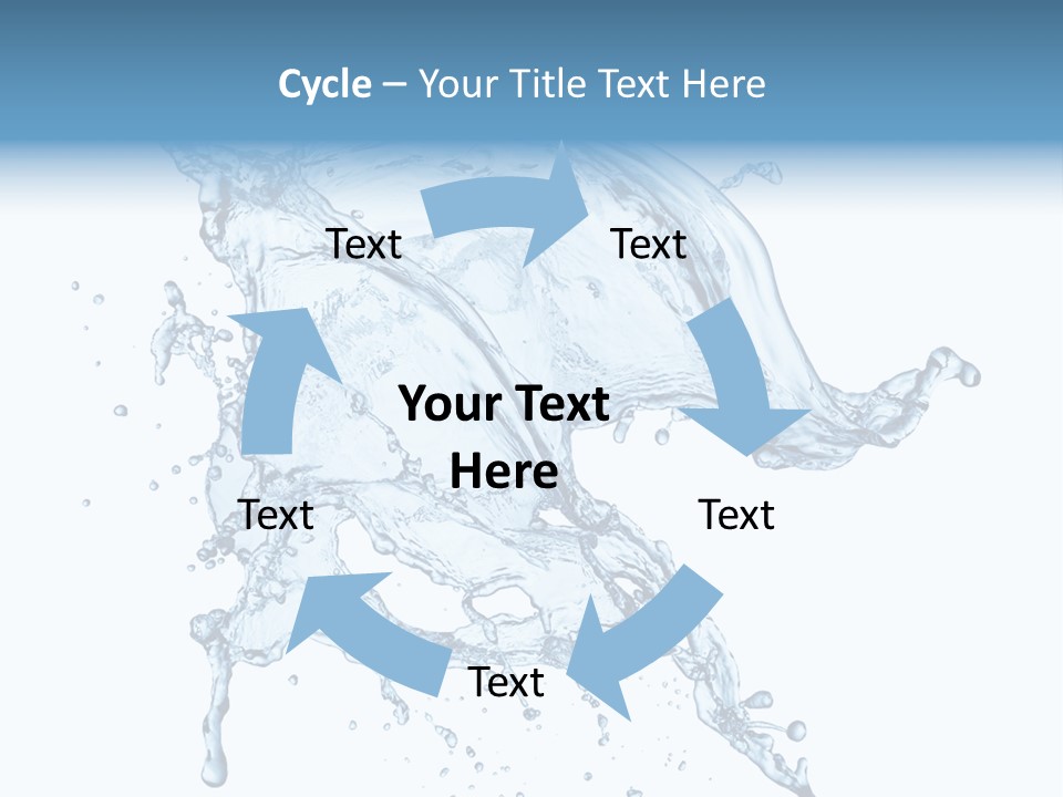 Drop Transparent Flow PowerPoint Template