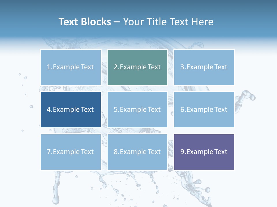 Drop Transparent Flow PowerPoint Template