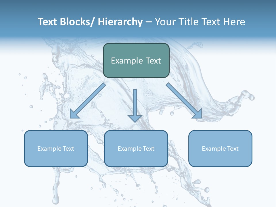 Drop Transparent Flow PowerPoint Template