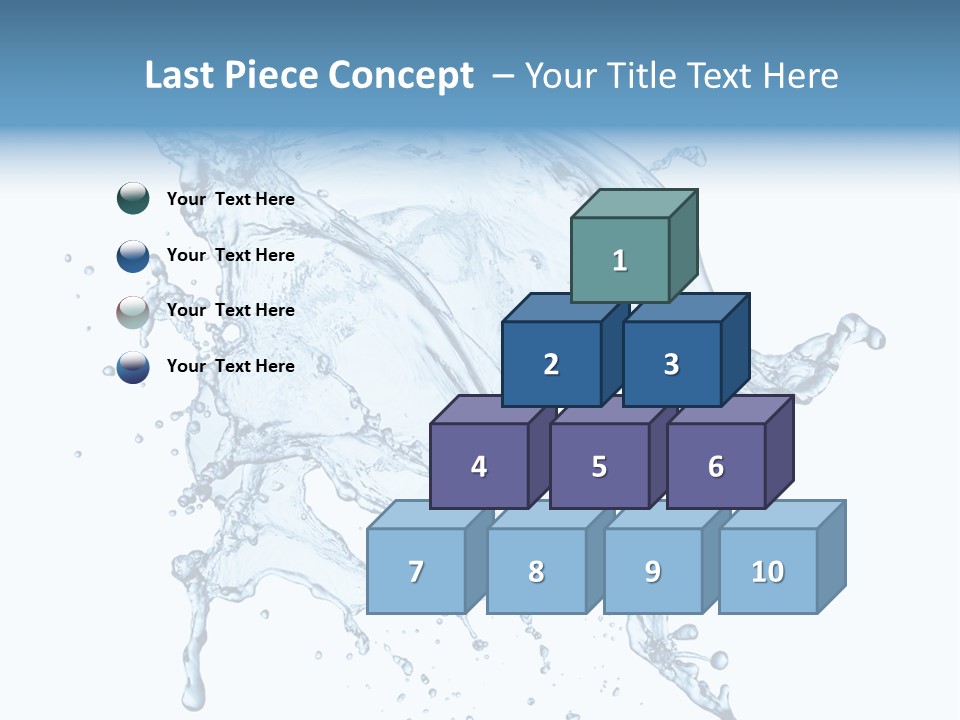 Drop Transparent Flow PowerPoint Template
