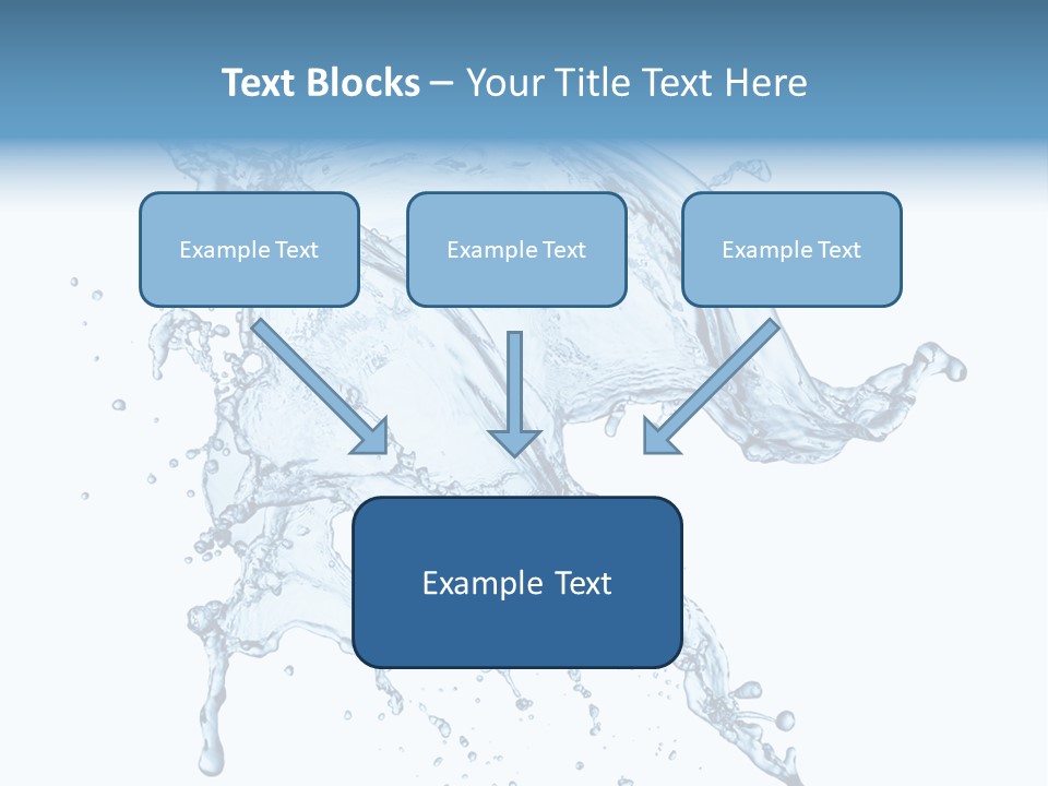 Drop Transparent Flow PowerPoint Template