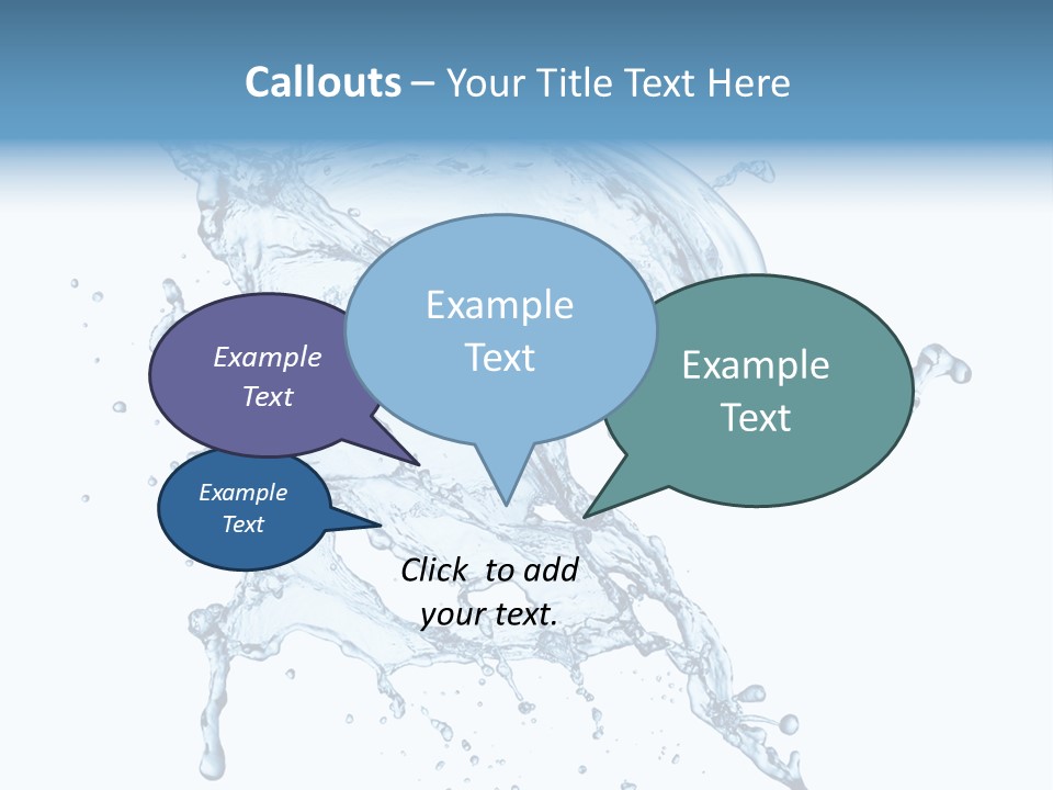 Drop Transparent Flow PowerPoint Template