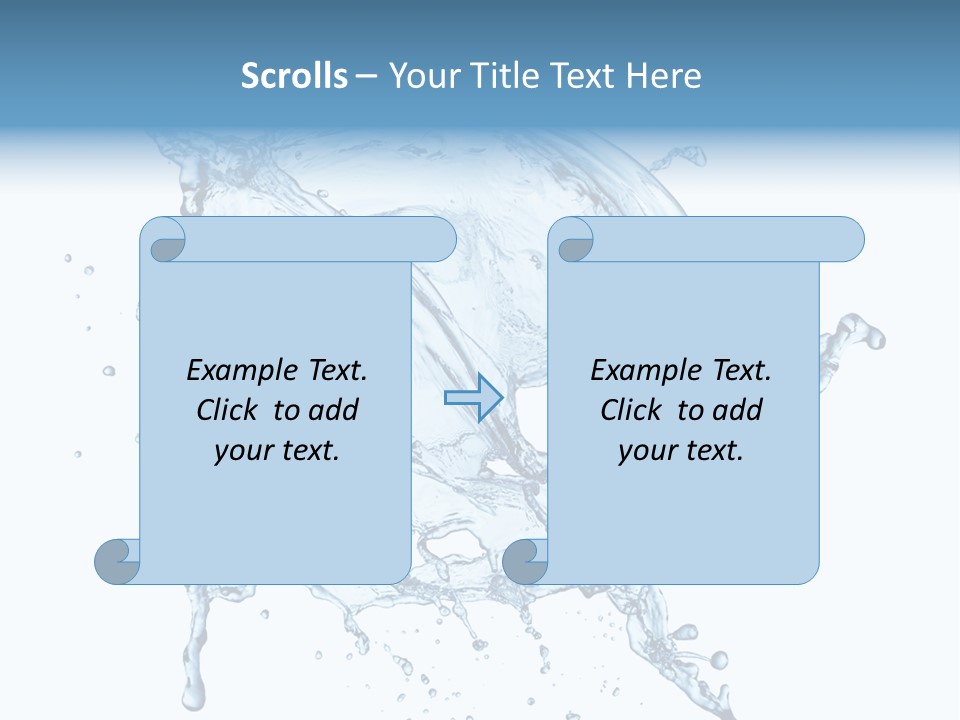 Drop Transparent Flow PowerPoint Template
