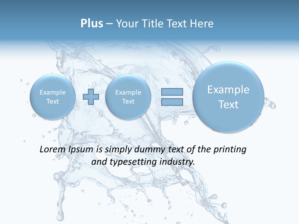 Drop Transparent Flow PowerPoint Template