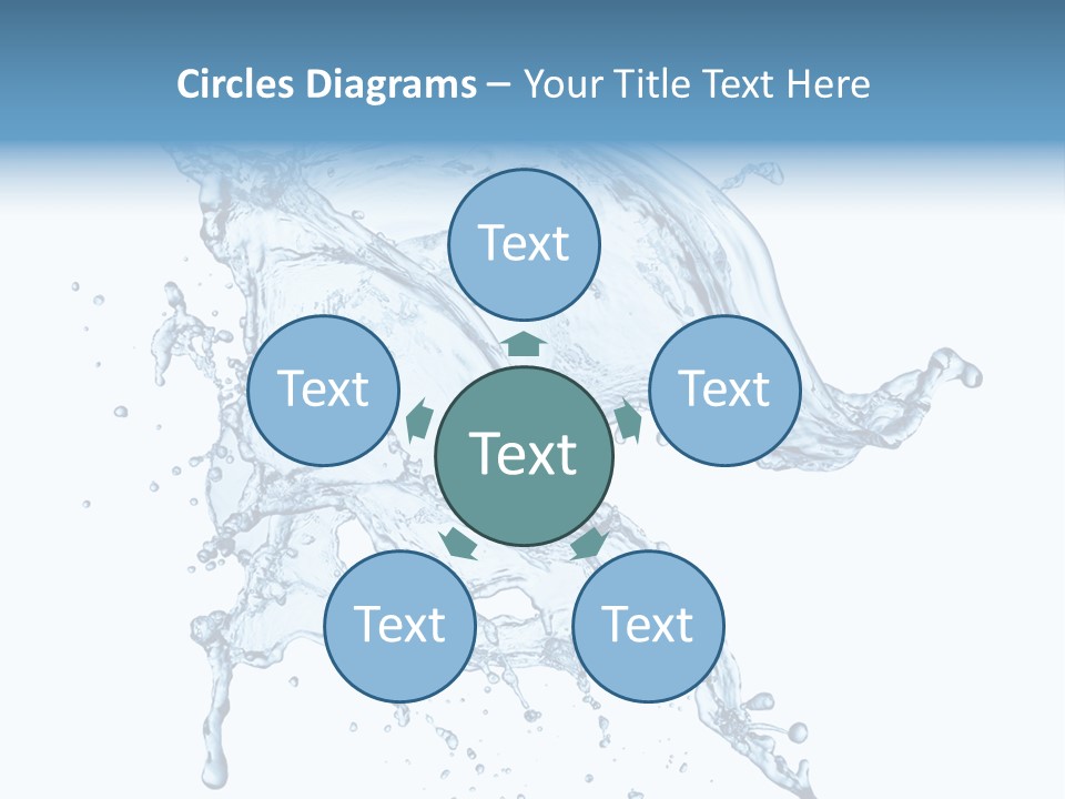 Drop Transparent Flow PowerPoint Template
