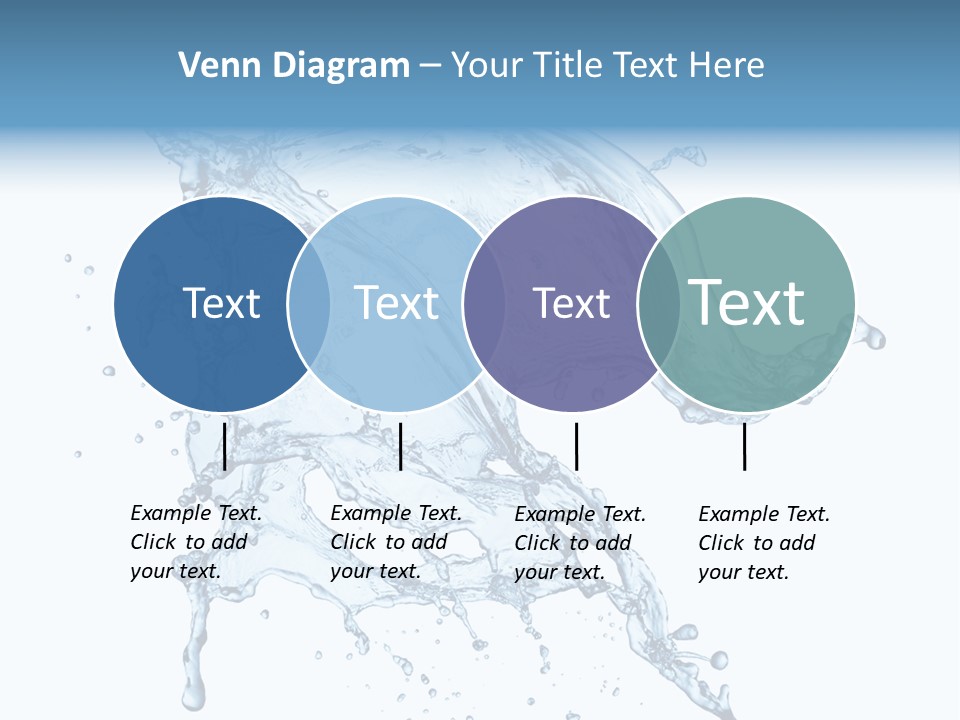 Drop Transparent Flow PowerPoint Template