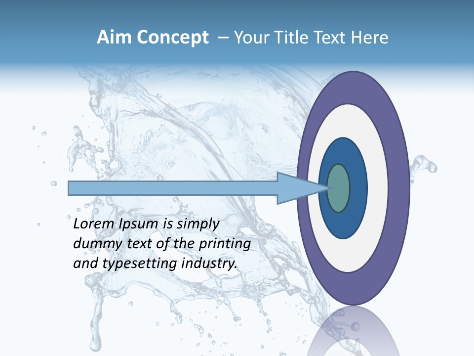 Drop Transparent Flow PowerPoint Template