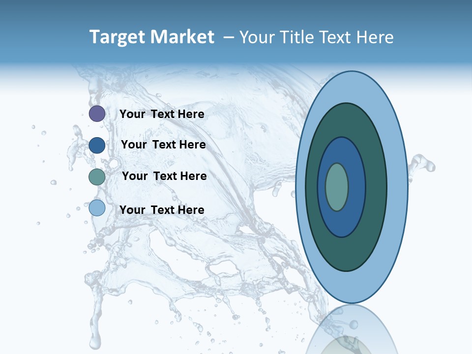 Drop Transparent Flow PowerPoint Template