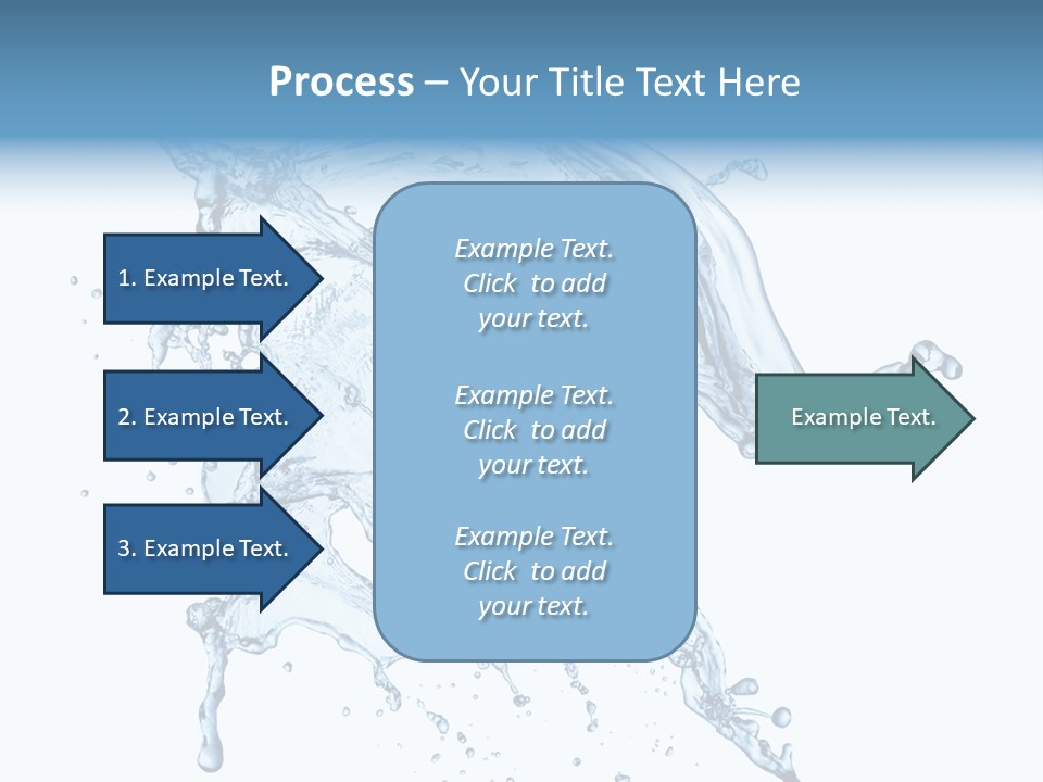 Drop Transparent Flow PowerPoint Template