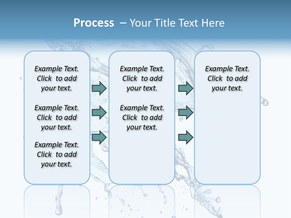 Drop Transparent Flow PowerPoint Template
