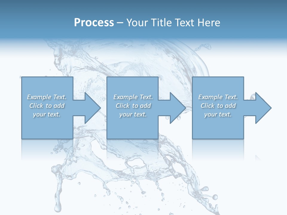 Drop Transparent Flow PowerPoint Template